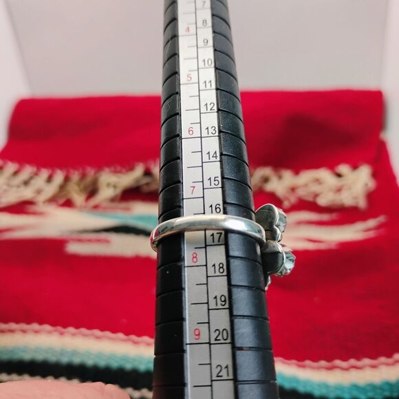 Southwest Pink Conch Shell Sterling Silver Naja Ring Size 7.5 Cowgirl Fashion - Picture 6 of 6